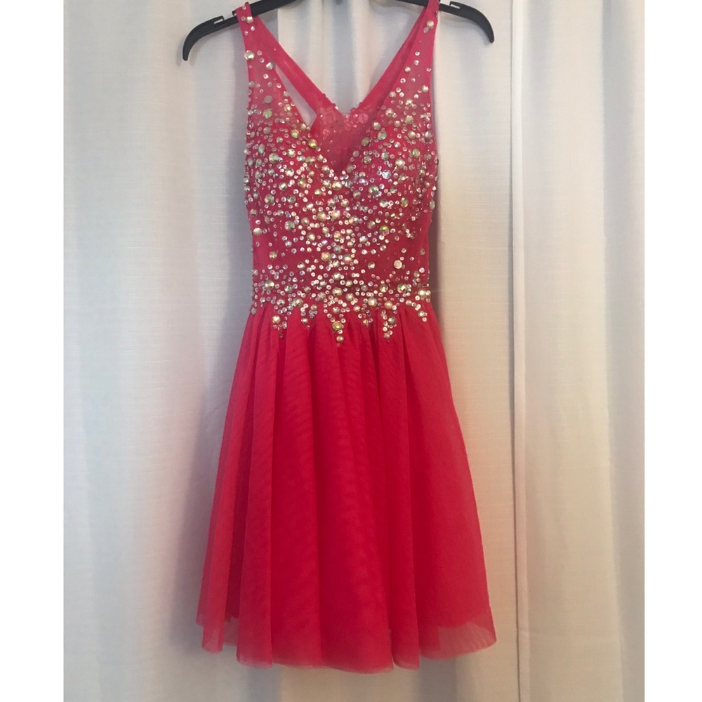 pink beaded dress!